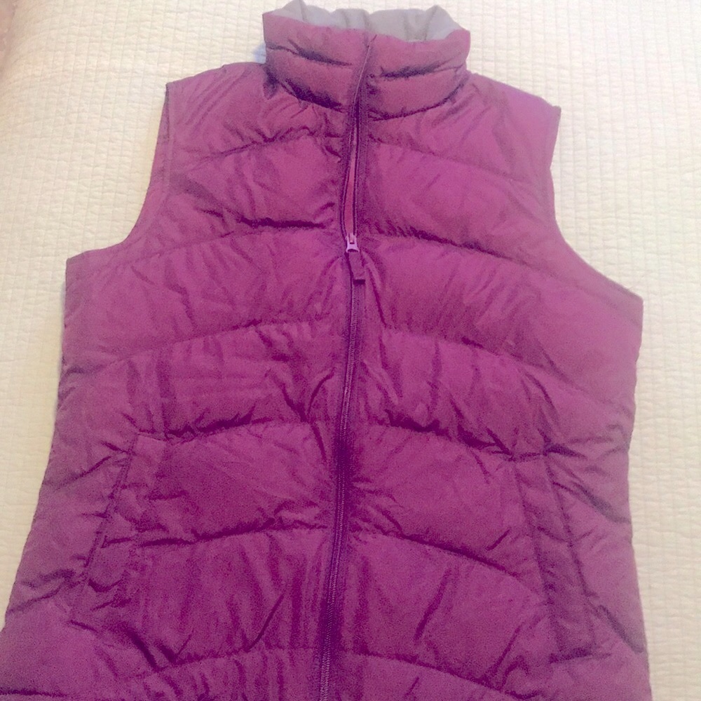 NWOT Lands’ End Plum Colored Down/Feathered Vest